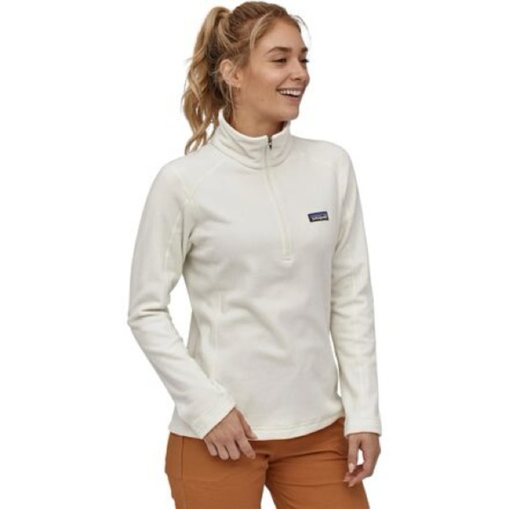 Patagonia Cream Quarter-Zip Fleece
